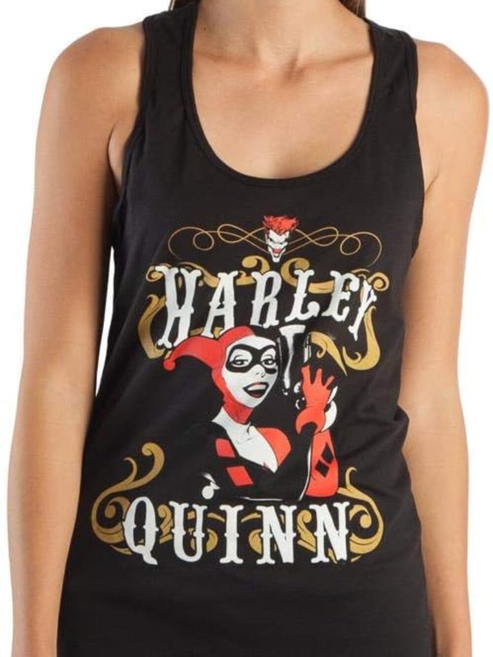 Dc Comics Harley Quinn Racer Back Tank - 2xl